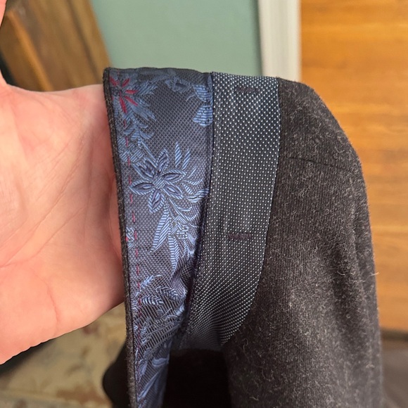 Ted Baker Black and Burgundy Gradient Blazer - Picture 8 of 14